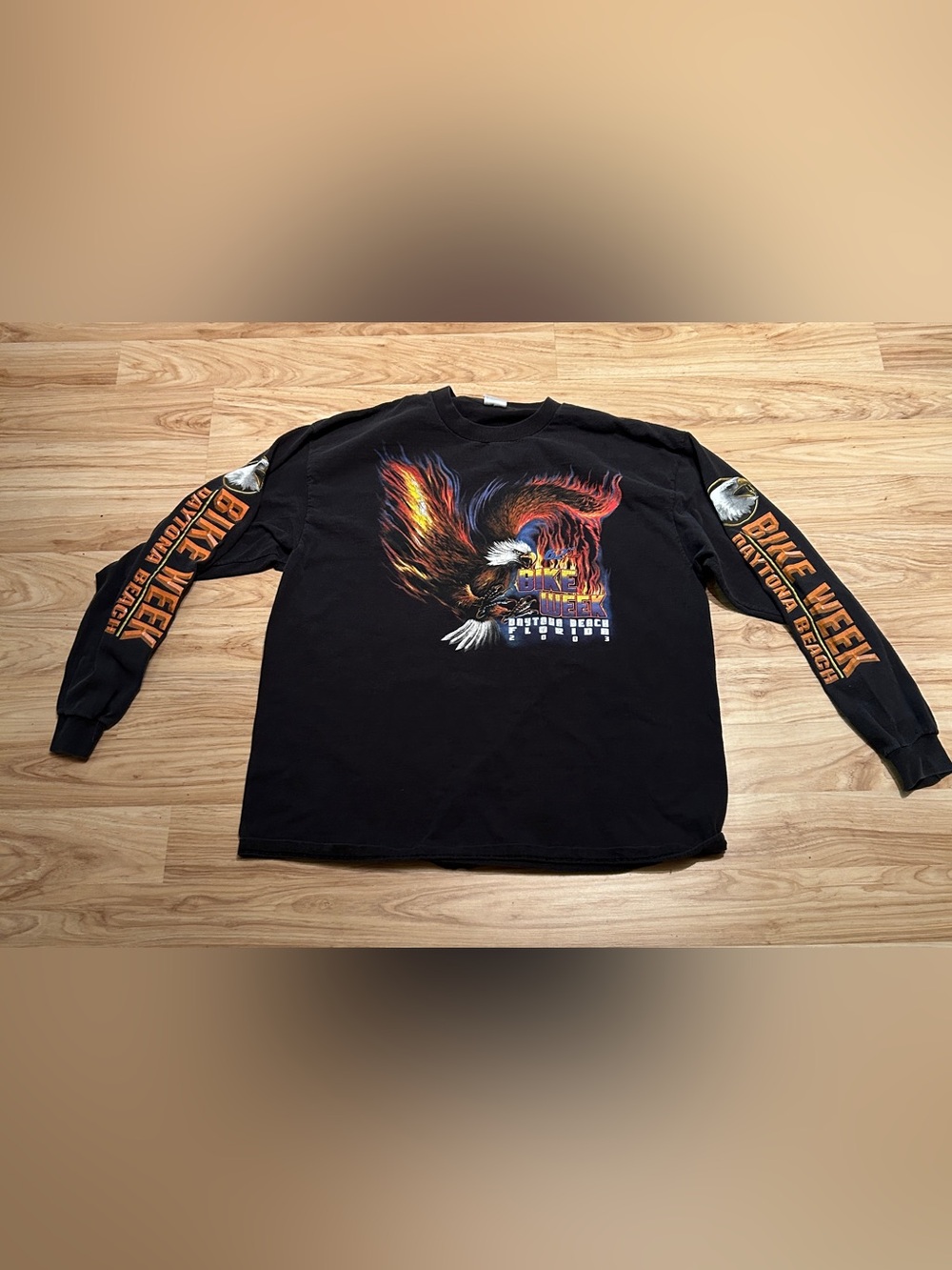 Vintage 2003 Bike Week Daytona Beach Long Sleeve Mens XL Tee